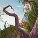 Tangledrift's Murder Church looms over Tiny Tina's Wonderlands on a bluebird day.